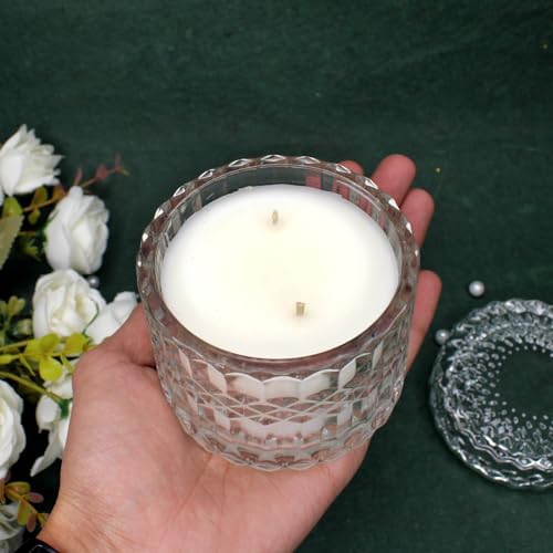 Baal Decorative Scented Wax Glass Jar Candle for Birthday, Diwali, Christmas, Office, and Home Decoration