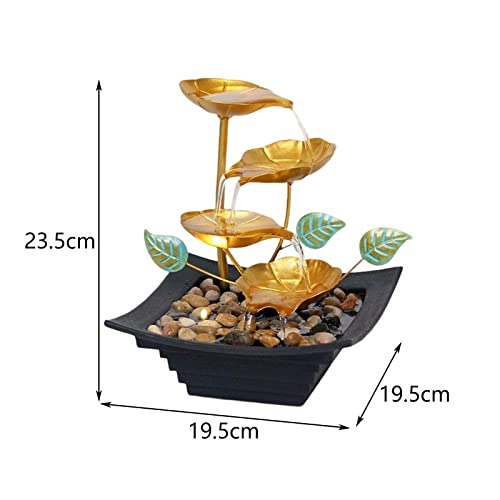 ATORSE® Desktop Waterfall Fountain Indoor Relaxation Tabletop Fountain for Bedroom