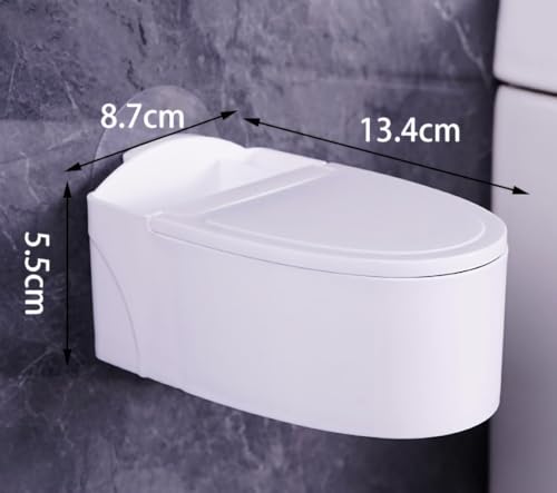 Sevia Smoking Ashtray with Lid for Wall Mounted or Desktop, Funny Toilet-shaped Ashtray, Windproof Ash Tray for Smokers, Ash Holder for Bathroom, Livingroom