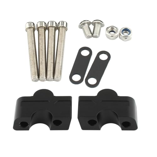 UJEAVETTE Motorcycle Handlebar Risers Aluminum for er-6N 2017-2023 er 6N