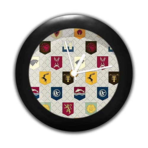 MCSID RAZZ- Game of Thrones Pattern Table Clock Desk Top Clock Officially Licensed by HBO (Home Box Office) USA