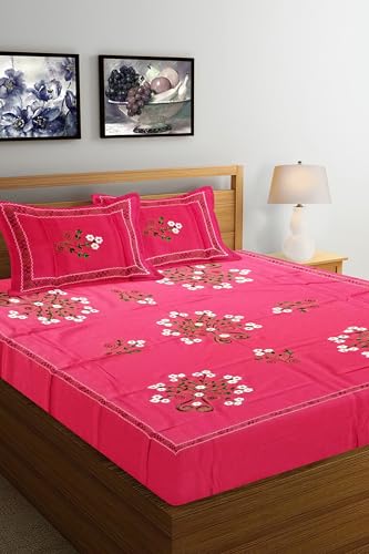 Kashmiri Work Handcrafted bedsheet KH8843