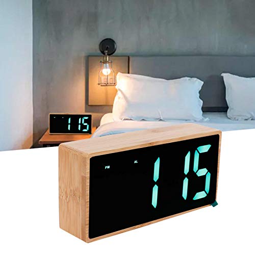 Desk Clock, Silent LED Clock for Bedroom for Home