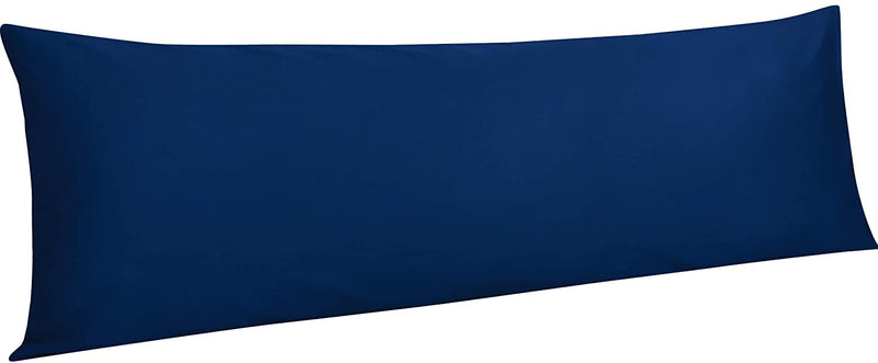 H B MSALA (DEVICE) Microfiber Luxury Full Body Pillow Insert - Ultra Soft Body Pillow For Sleeping - Breathable Long Bed Pillow Insert, 20"X54" (Navy Blue)