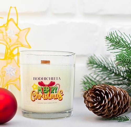 Bodhichitta Festive Glow Christmas Candle | Enchanting Scents for Holiday Cheer (Wax Weight 150gm)