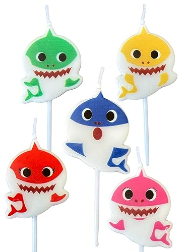 TUHI Products Birthdat Cake Candles (Shark)