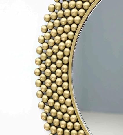 P4 Metal Wall Art Ball Mirror Easy handling, Living Room, Dining Room, Home, Office, café and for Gift Purpose(26X2X46 in-) Size (25 * 1 * 25) inches