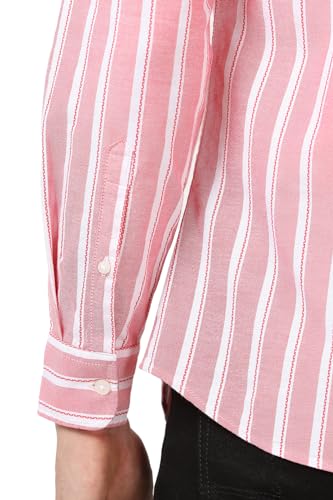 Van Heusen Men's Slim Fit Shirt (VSSFUSLFA12340_Pink