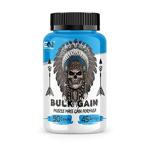 Canada Nutrition Bulk Gain Mass & Weight Gainer Capsule for Fast Weight & Muscle Gain, Daily Muscle Building Weight Lifters Supplement for Muscle Growth, Stamina & Strength, For Men & Women - 90 Cap.