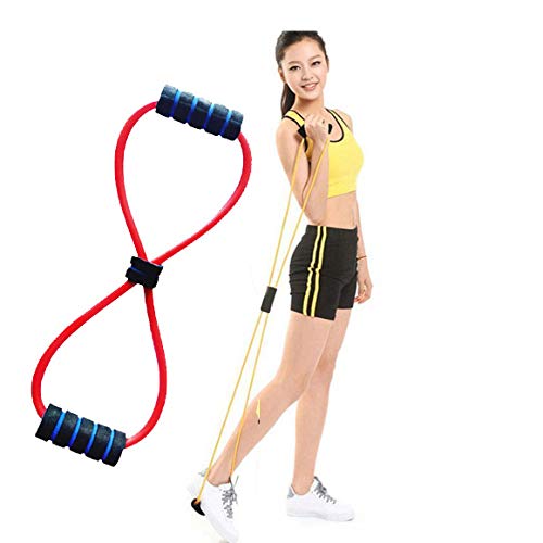 Consonantiam Tummy Trimmer Stomach and Equipment with Chest Expander Rope Workout Pulling Exerciser Fitness Exercise Tube Sports Yoga for Men and Women