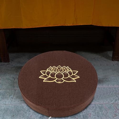 ATORSE® Yoga Cushion Buddhist Comfortable Floor Pillow For Women Men Yoga Stretching Coffee