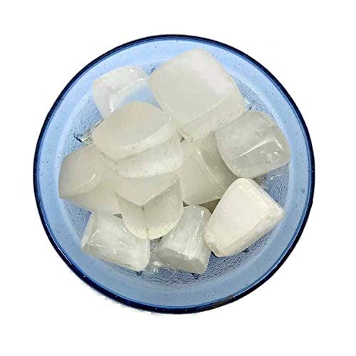 Selenite Tumbled Crystal Healing Stone Reiki Polished Natural Gemstone-100 gr