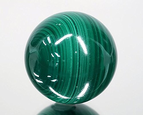 ARIHANT HANDICRAFTS 500CT Stone Natural Malachite Ball for Reduce Negativity (Standard Size, Green)