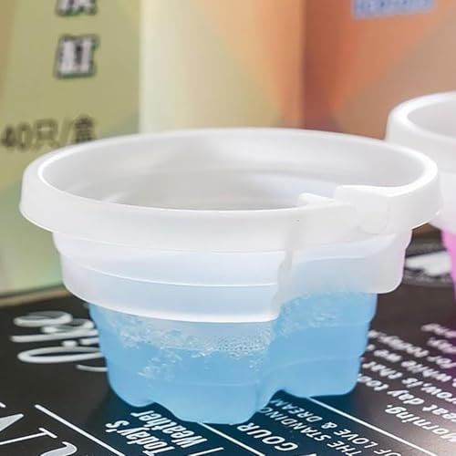 A.D FRESH 6 PCS Disposable Ashtray with Ash Absorbing Balm,Small Portative Ash holder for Quickly Extinguish Cigarette, Reduce Ash Raising, Outdoor Smokeless Ashtray for Home Office Hotel_Multi