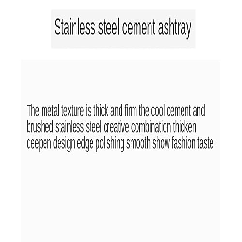 MYADDICTION Nordic Trend Personality Creative Home Large Stainless Steel Ashtray 1