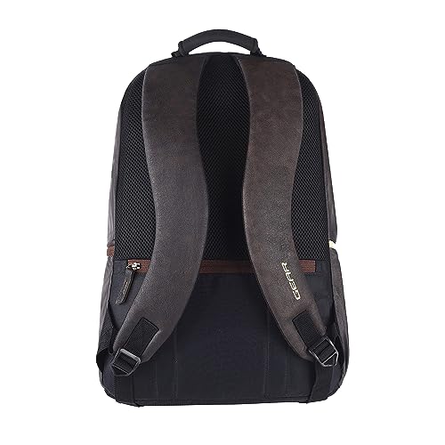 Gear Classic 20L Small Faux Leather Water Resistant Anti Theft Laptop Backpack/Office Backpack for Men/Women - Brown