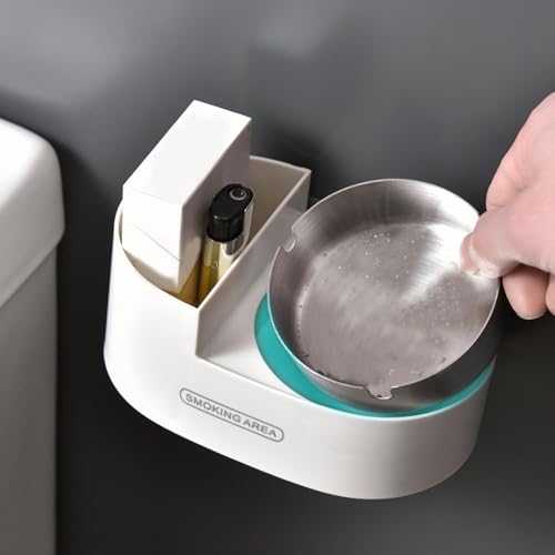ATORSE® Toy Wall Mounted Ashtray Creative Smokeless Portable for Smokers Bar Tabletop Gold