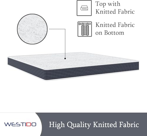 WESTIDO RehabRest Multiple Memory Foam | High Resilience (HR) Foam Knitted Fabric King Size Orthopedic Mattress OrthoKQ6inch84X72