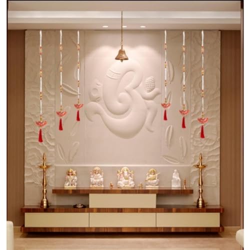 DIPTI HANDICRAFT Fancy Sparkling Arch Bead,Bead Curtain Home & Garden Decoration Hanging Curtain with Pure Glass Drops Garland of Clear Bead Chain [10 Pcs]