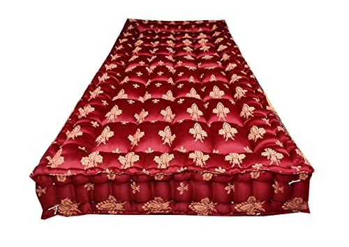 Ozone Mattress Organic Kapok Silk Cotton Ilavam Panju Single Cot Mattress,6.25 x 3 ft /75 x 36 x 6 Inches, Multicolour (Single)