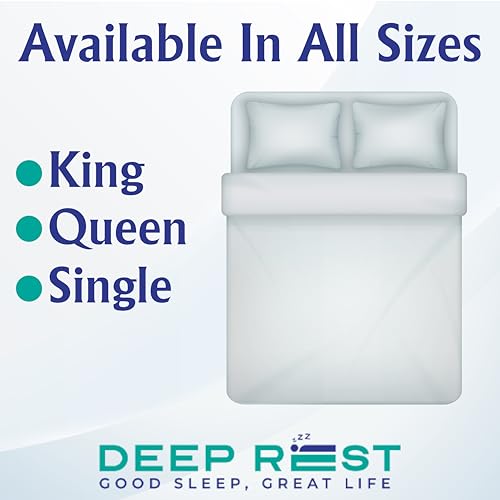 DEEP REST Deeprest Contour Profile Memory Foam Mattress | 10 Years Warranty | Durable and Long - Lasting Mattress | Pain Relief and Anti-Bacterial Mattress (Single,78 x 36, 6 Inch) (6 Inch, 78 x 36)