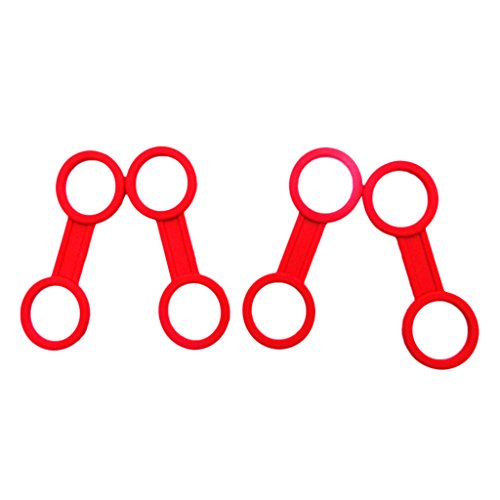 bnf® 4 Pieces Scuba Diving Dive Snorkeling Silicone Snorkel Mask Keeper Red | Water Sports | Scuba & Snorkeling | Other Scuba & Snorkeling
