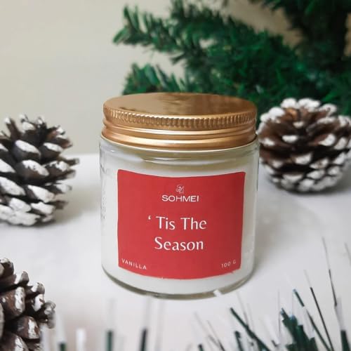 SOHMEI | Tis The Season | Coconut Wax Scented Candles | 100 g | Vanilla