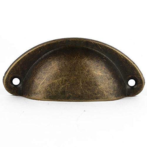 EN-VOLANT 20Pcs Bronze Cabinet Cup Handles Door Knob Wardrobe Drawer Dresser Pulls Cup