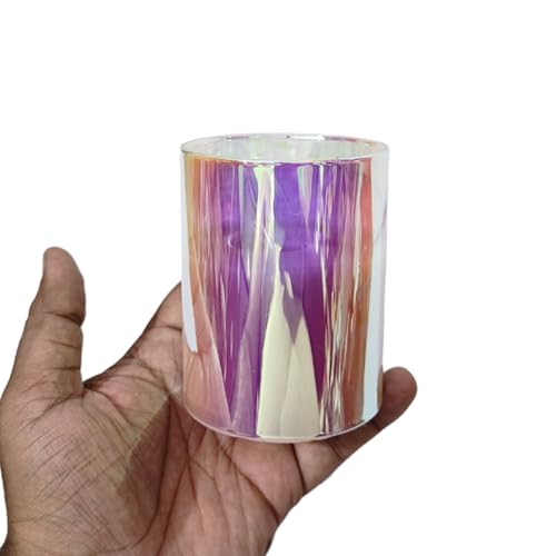 ThirteenKcanddle Flameless LED Pillar Candles, 7 x 10 cm, Acrylic, Battery Operated, Dancing Flame, Flickering, for Home, Wedding, Party, Festival