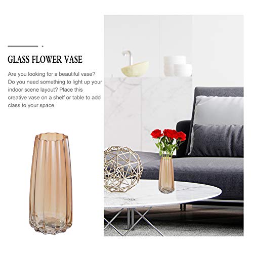 Artibetter Simple Style Glass Flower Vase Flower Arrangement Container Home Decoration