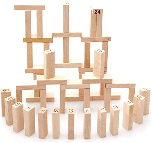 Webby Wooden Jenga Building Blocks Educational Game Toy 54 Pcs