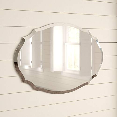 SDG Frameless Cuban Mirror N53 (18 x 24 Inch. with Beveled Edges, Suitable for Living/Bathroom)