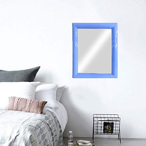 Confidence Designer Square Wall Mirror for Home Decor (Blue)