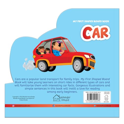 My First Shaped Board Books For Children: Transport - Car [Board book] Wonder House Books