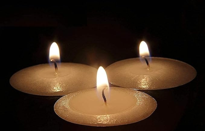 VOFFY Tealight 4.5 Hours Unscented Fragrance Candles Lights & Long Lasting Paraffin Candles Small Votive Tealight Candles Scented for chirstmas, Emergencies, Diwali Home decorative (PACK of 100)