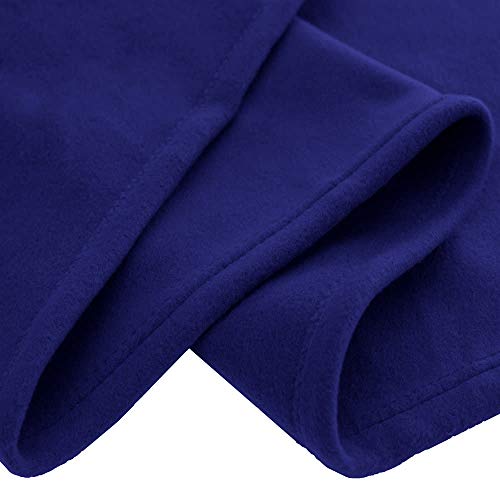 IVAZA New Glacial Microfiber All Season Polar Soft Warm Fleece Blanket for Home (Single Bed 60x90 Inches Set of 3 Blue)