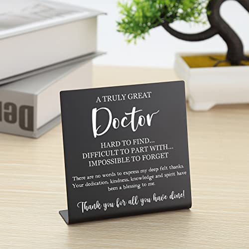 Thank You Gifts for Doctor Retirement Gifts for Doctors Doctor Gifts Appreciation Gifts for Doctors Desk Cubicle Décor Keepsake for Colleagues Women Desk Sign for Home Office Bar Accessories Vsk56