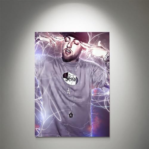 GADGETS WRAP Canvas Gallery Wrap Framed for Home Office Studio Living Room Decoration (9x11inch) - Mac Miller 2