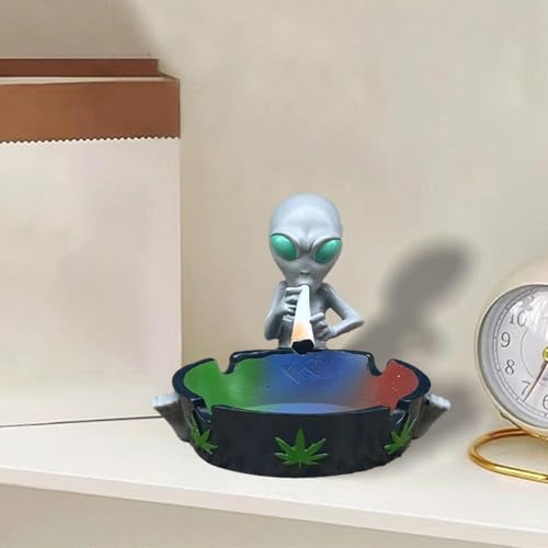MYADDICTION Ashtray Statue Souvenirs Decor Crafts Unique Table Decor Figurine Decoration Gray