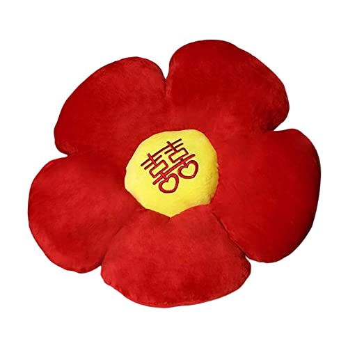 CALANDIS® Throw Pillow Wedding Supplies Flower Shape Floor Pillow for Wedding Bride Style A Pillow