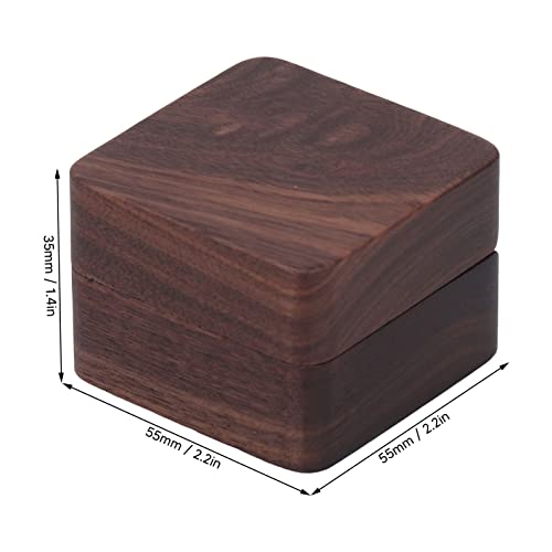 Ubersweet® Wood Holder, Portable Magnet Button Wood Box for Weddings|