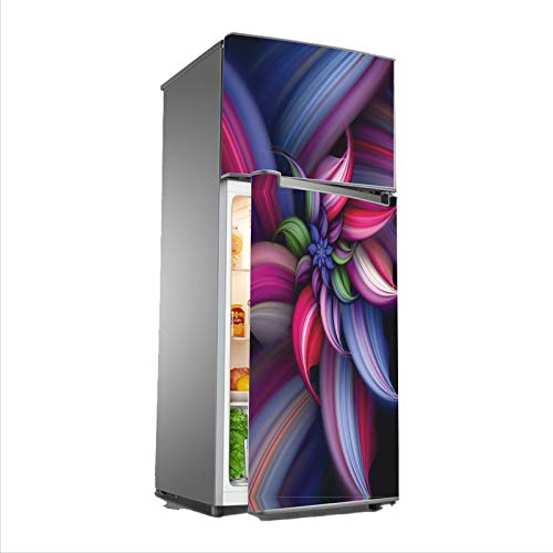 Byteon Decorative Abstract Fridge Full Covor Extra Large Fridge Sticker (PVC Vinyl)