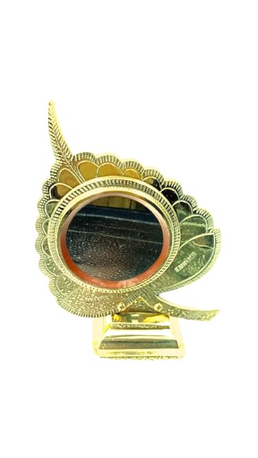 Aranmula Kannadi Aalila Peedom Kannadi Brass Metal Hand Mirror