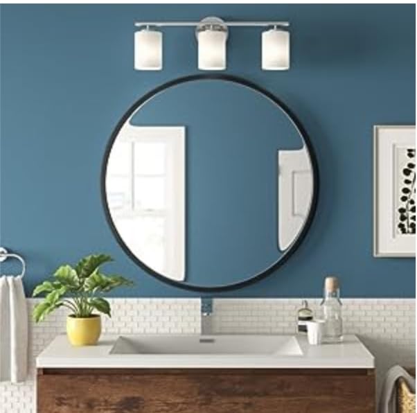 Black,Round Large Mirror