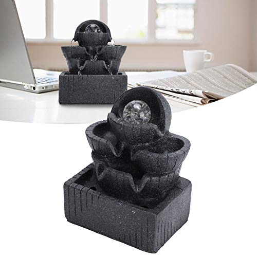 Ubersweet® Tabletop Fountain, Desktop Fountain Small Rockery for Home Decoration Gift'||