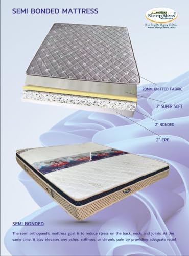 SleepBless Mattress Semi Bonded Ortho (Queen)