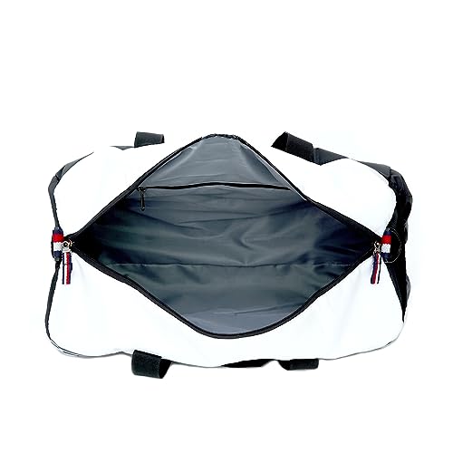 Tommy Hilfiger Kendall Polyester 28Cm Gym Bag Duffel for Unisex - Black+White