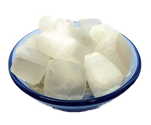 Selenite Tumbled Crystal Healing Stone Reiki Polished Natural Gemstone-100 gr