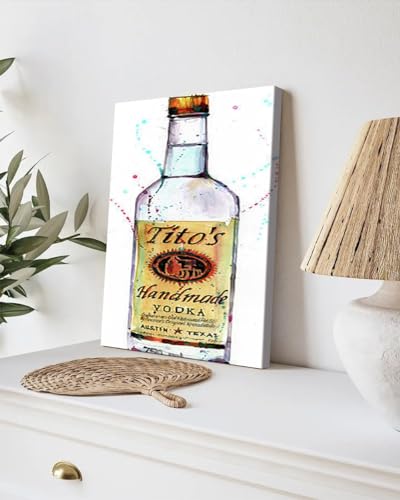 GADGETS WRAP Canvas Gallery Wrap Framed for Home Office Studio Living Room Decoration (9x11inch) - Tito's Handmade Vodka