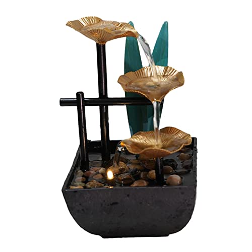 ATORSE® Relaxation Tabletop Water Fountain Indoor Garden Zen Desktop Waterfall Decor